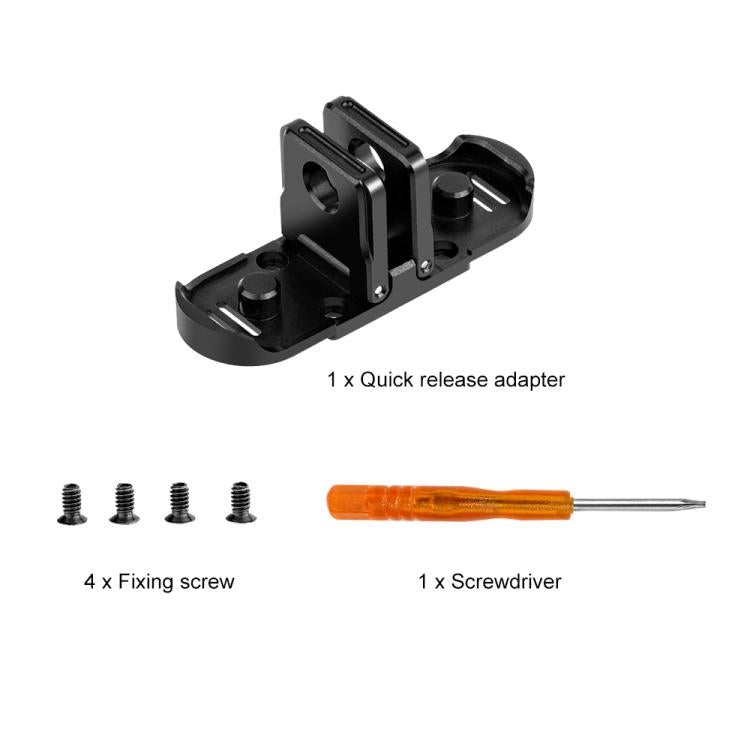 Adaptador de base plegable magnético de liberación rápida PULUZ para GoPro HERO12 Black /11 Black /11 Black mini /10 Black /9 Black /8 Black / Max, Magnetic Folding Base For GoPro HERO12 Black