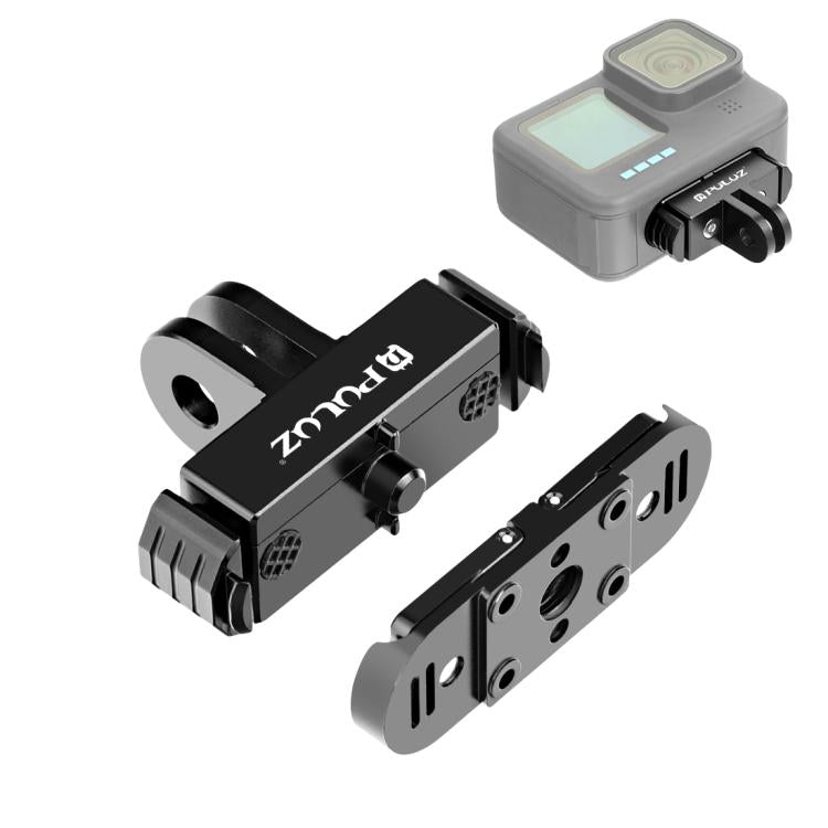 Soporte de base de dedo plegable magnético de liberación rápida PULUZ para GoPro HERO12 Black /11 Black /11 Black mini /10 Black /9 Black /8 Black / Max, Folding Finger Base Mount