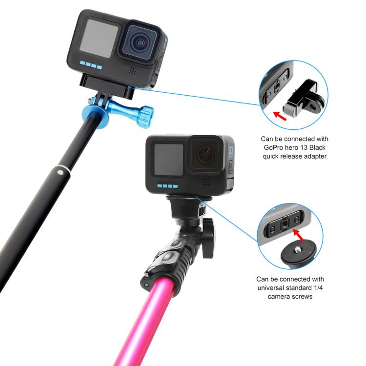 Soporte de base de dedo plegable magnético de liberación rápida PULUZ para GoPro HERO12 Black /11 Black /11 Black mini /10 Black /9 Black /8 Black / Max, Folding Finger Base Mount