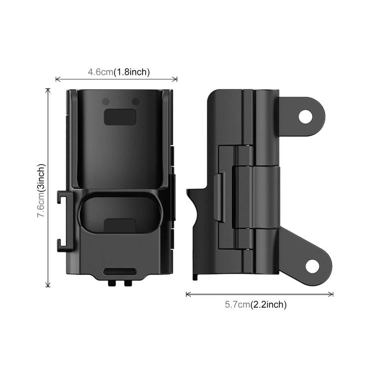 Para DJI OSMO Pocket 3 PULUZ Marco de protección de plástico Expansión Soporte adaptador de zapata fría, Plastic Protection Frame