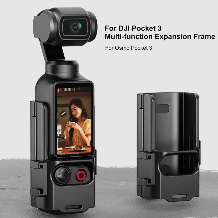 Para DJI OSMO Pocket 3 PULUZ Marco de protección de plástico Expansión Soporte adaptador de zapata fría, Plastic Protection Frame