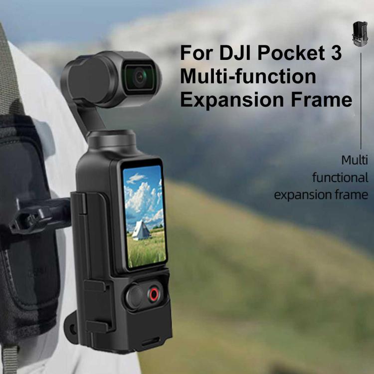 Para DJI OSMO Pocket 3 PULUZ Marco de protección de plástico Expansión Soporte adaptador de zapata fría, Plastic Protection Frame