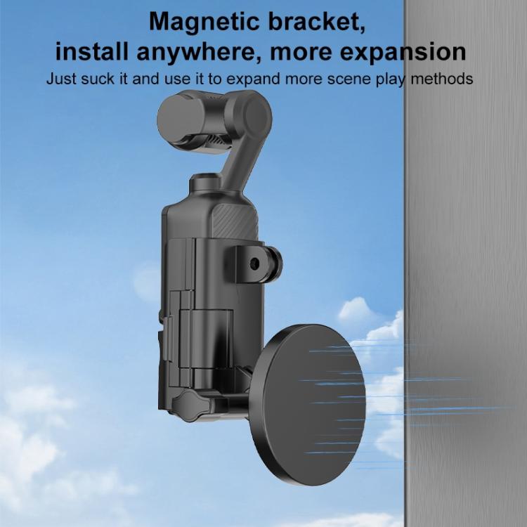 Marco protector PULUZ para DJI OSMO Pocket 3, soporte de escritorio magnético, base ajustable en ángulo, Magnetic Desktop Mount