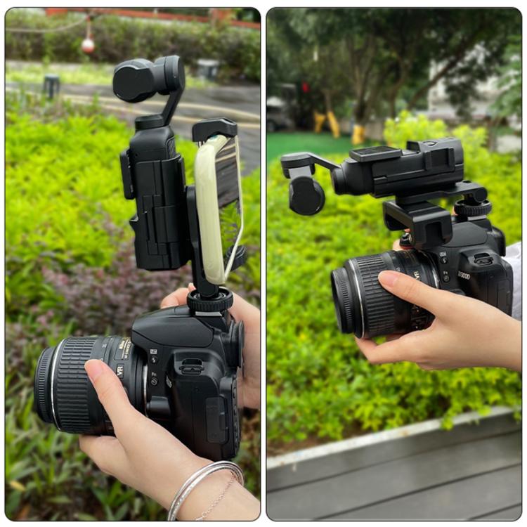 Abrazadera de expansión para teléfono con marco protector PULUZ para DJI OSMO Pocket 3, compatible con poste de trípode