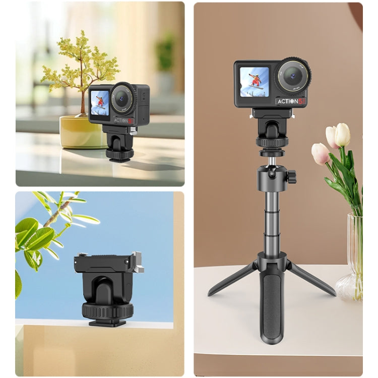 Adaptador de base de liberación rápida para zapata fría PULUZ para DJI Osmo Action 5 Pro/4/3, For DJI Osmo Action 5 Pro / 4 / 3