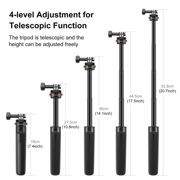 Trípode magnético para selfies con liberación rápida Mini PULUZ, Magnetic Quick Release Tripod