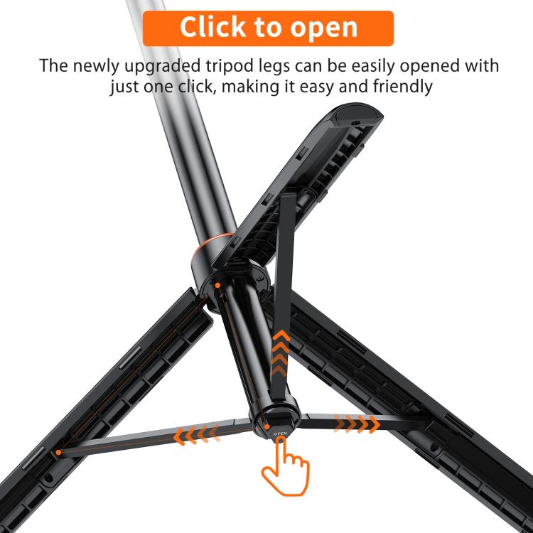 Trípode para selfies con cámara de acción PULUZ de 1,3 m, soporte para transmisión en vivo de vlogs, 1.4m Action Camera Tripod