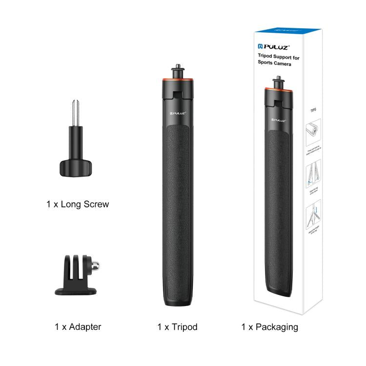 Trípode para selfies con cámara de acción PULUZ de 1,3 m, soporte para transmisión en vivo de vlogs, 1.4m Action Camera Tripod