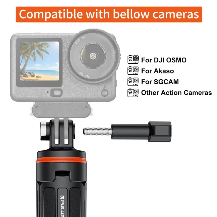 Trípode de extensión para cámara de acción PULUZ, soporte para selfies y para GoPro, Action Camera Tripod