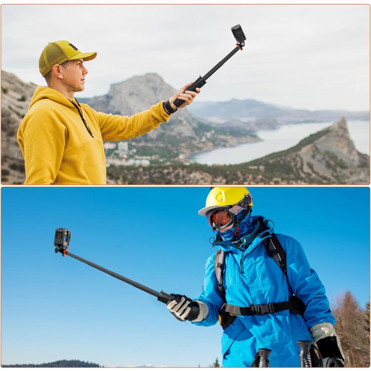 Trípode de extensión para cámara de acción PULUZ, soporte para selfies y para GoPro, Action Camera Tripod