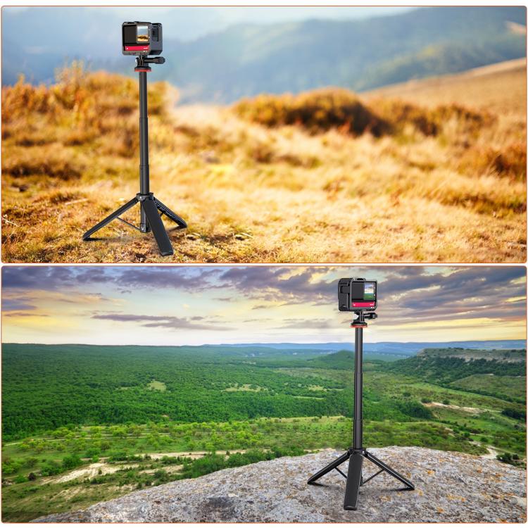 Trípode de extensión para cámara de acción PULUZ, soporte para selfies y para GoPro, Action Camera Tripod