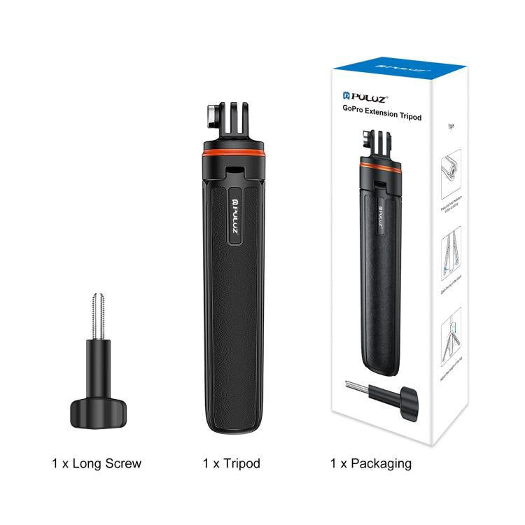 Trípode de extensión para cámara de acción PULUZ, soporte para selfies y para GoPro, Action Camera Tripod