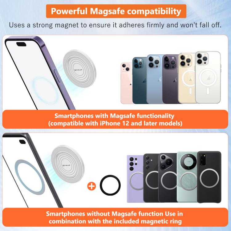 Espejo de maquillaje magnético MagSafe para teléfono móvil, cámara trasera, espejo para selfies y video