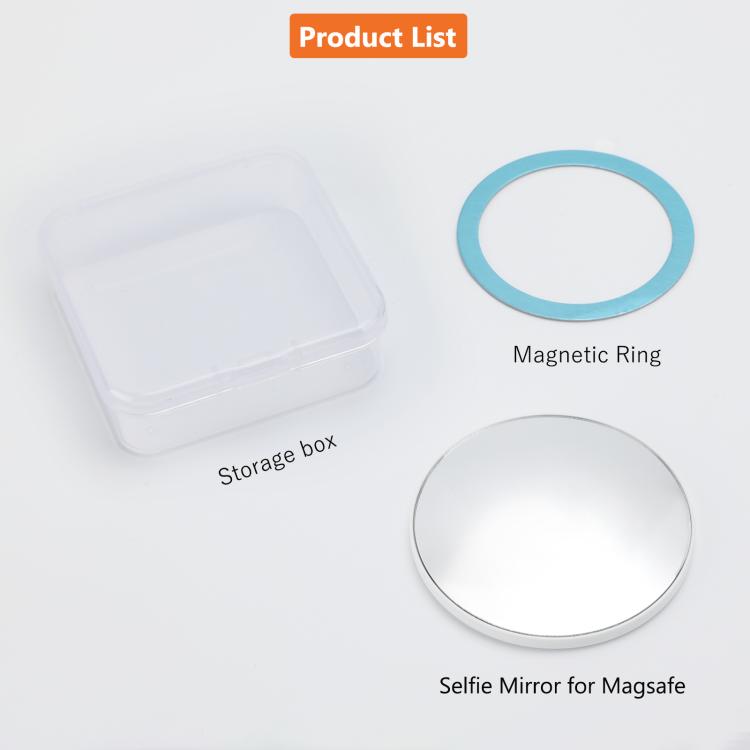 Espejo de maquillaje magnético MagSafe para teléfono móvil, cámara trasera, espejo para selfies y video