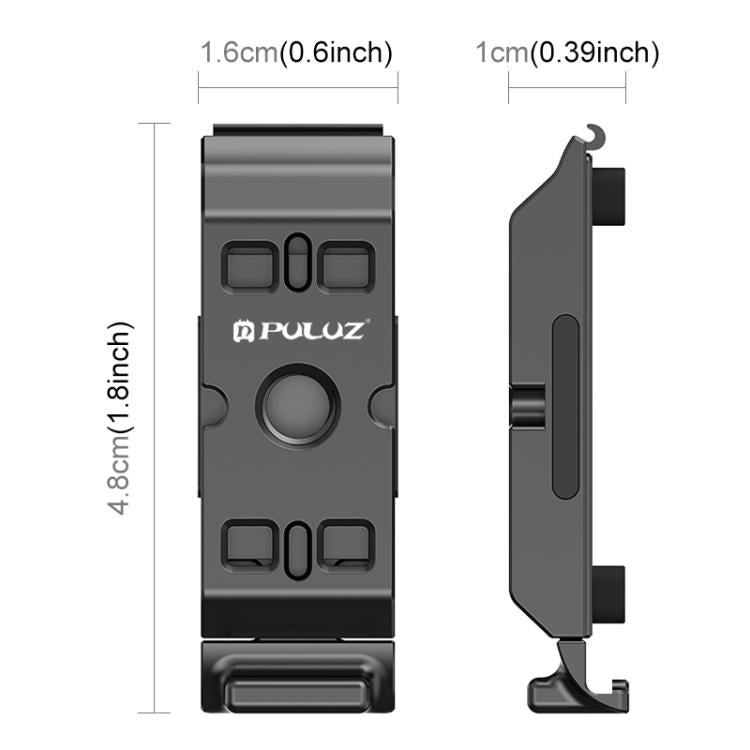 Cubierta de interfaz lateral de batería de aleación de aluminio PULUZ ACE/AC para Insta360 Ace Pro 2, For Insta360 Ace Pro 2 ACE/AC Port