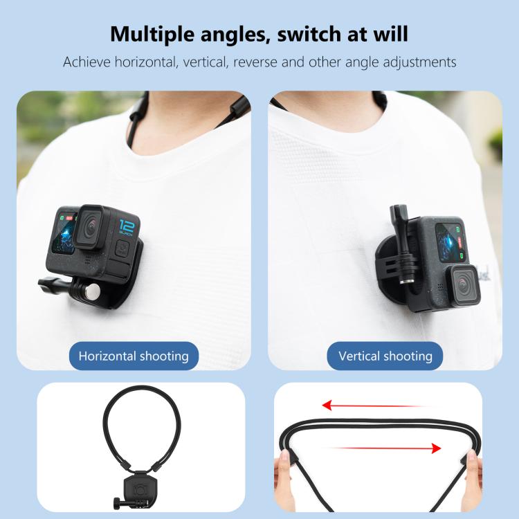Soporte magnético para cuello para cámara de acción PULUZ Correa para el cuello para Vlog POV