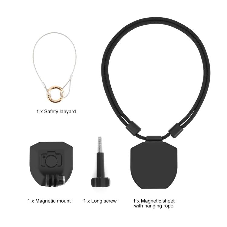 Soporte magnético para cuello para cámara de acción PULUZ Correa para el cuello para Vlog POV
