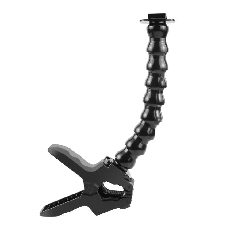 Soporte de abrazadera flexible con mordazas para cámaras deportivas de acción PULUZ con abrazadera para teléfono, Jaws Clamp Mount with Phone Clamp