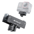 Base metálica de liberación rápida magnética PULUZ para DJI Osmo Action 5 Pro, For DJI Osmo Action 5 Pro