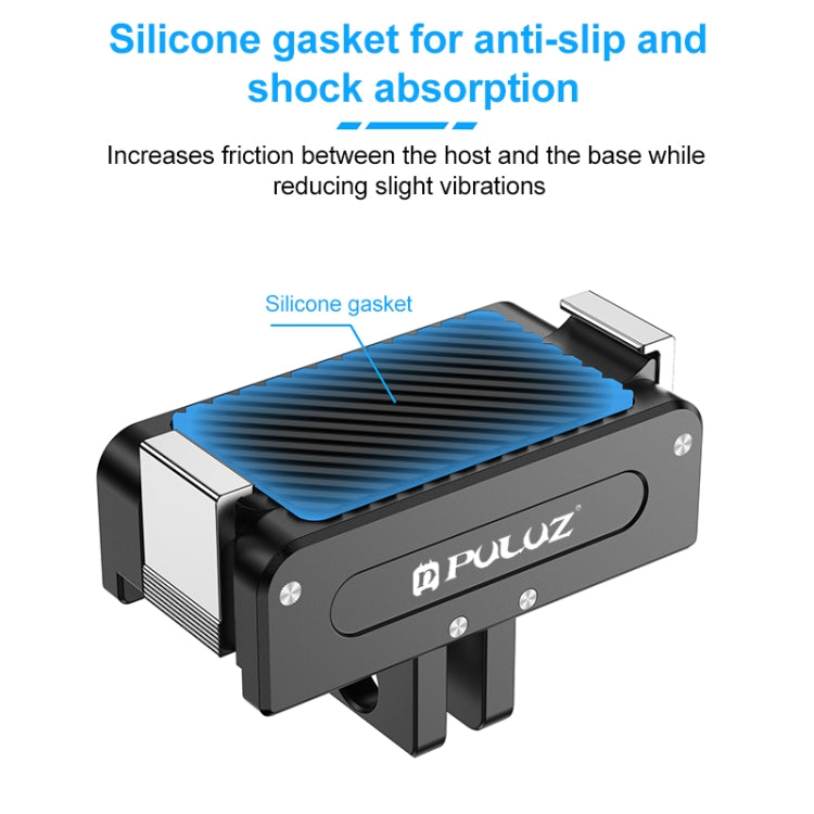 Base metálica de liberación rápida magnética PULUZ para DJI Osmo Action 5 Pro, For DJI Osmo Action 5 Pro