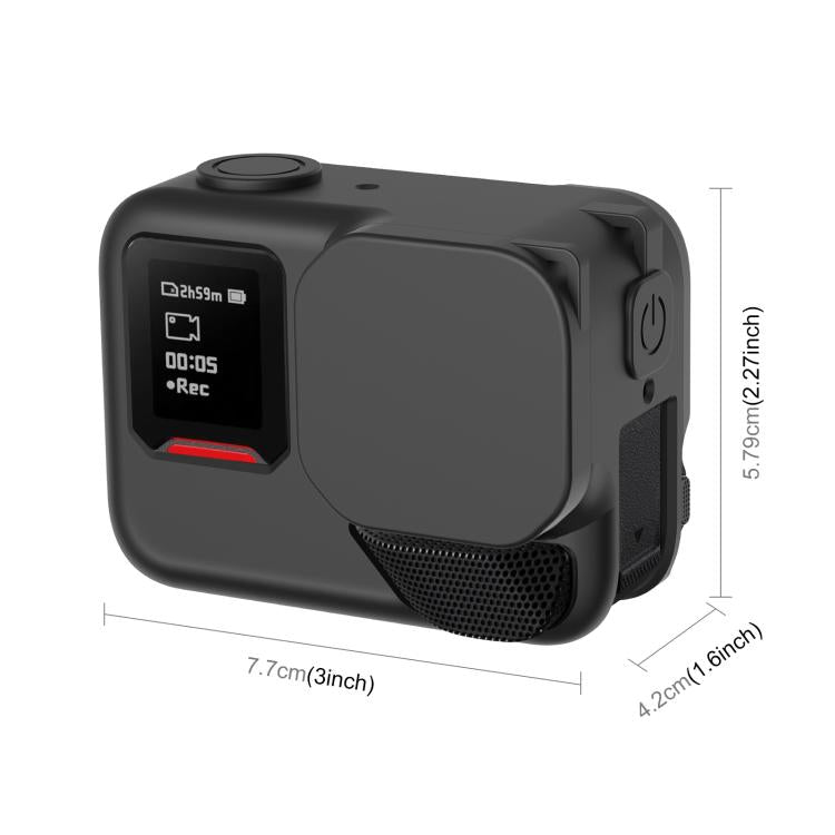Funda protectora de silicona PULUZ para Insta360 Ace Pro 2 con tapa de lente y correa, For Insta360 Ace Pro 2 Silicone Case