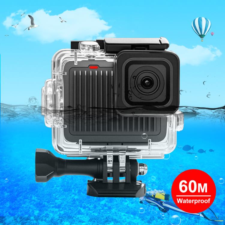 Carcasa protectora impermeable PULUZ de 60 m / 196 pies para GoPro HERO 4K 2024 con hebilla, soporte básico y tornillos., Waterproof Case