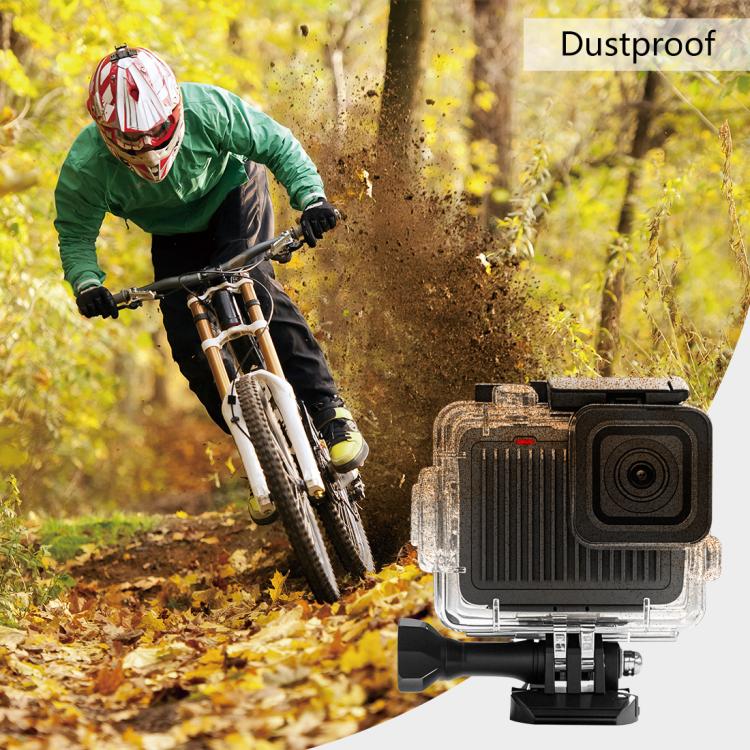 Carcasa protectora impermeable PULUZ de 60 m / 196 pies para GoPro HERO 4K 2024 con hebilla, soporte básico y tornillos., Waterproof Case