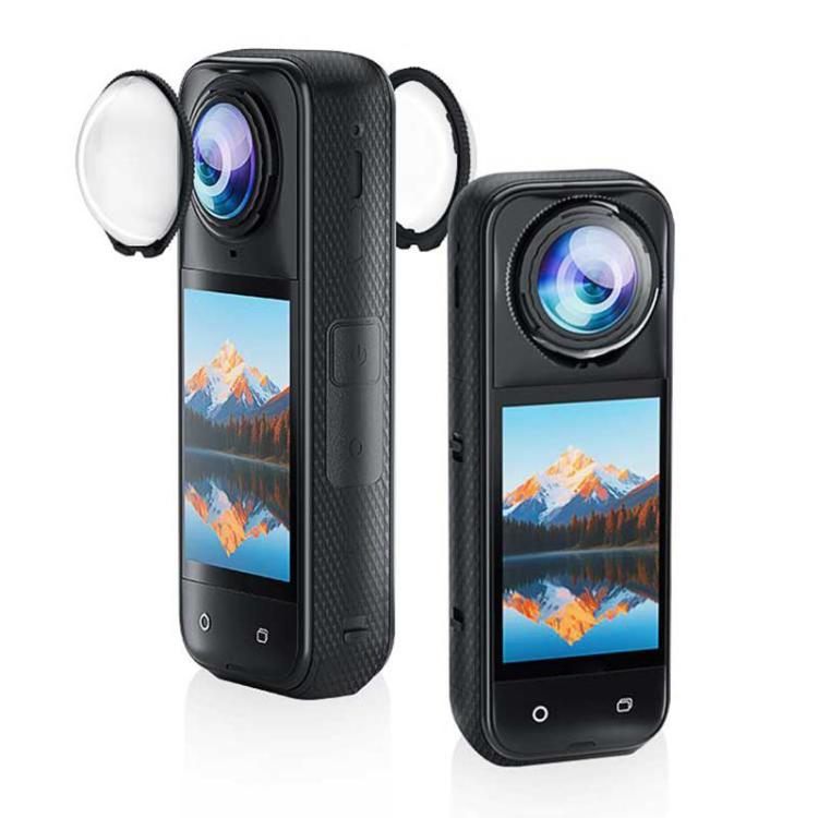 Cubierta protectora de cristal templado óptico giratorio PULUZ para Insta360 X5, Rotating Glass Lens Guard