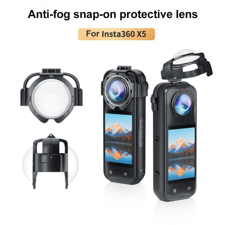 Tapa protectora de cristal templado óptico PULUZ para Insta360 X5, For Insta360 X5