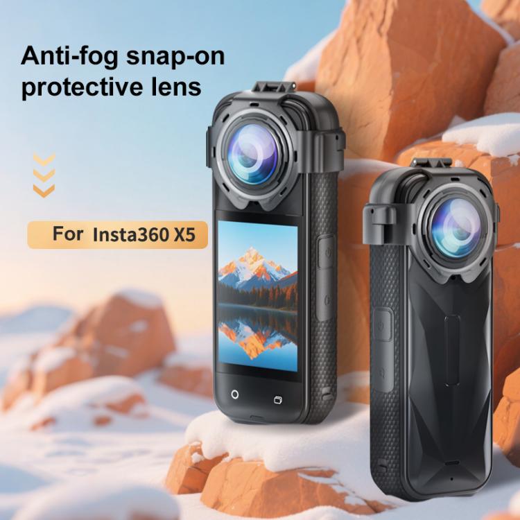 Tapa protectora de cristal templado óptico PULUZ para Insta360 X5, For Insta360 X5
