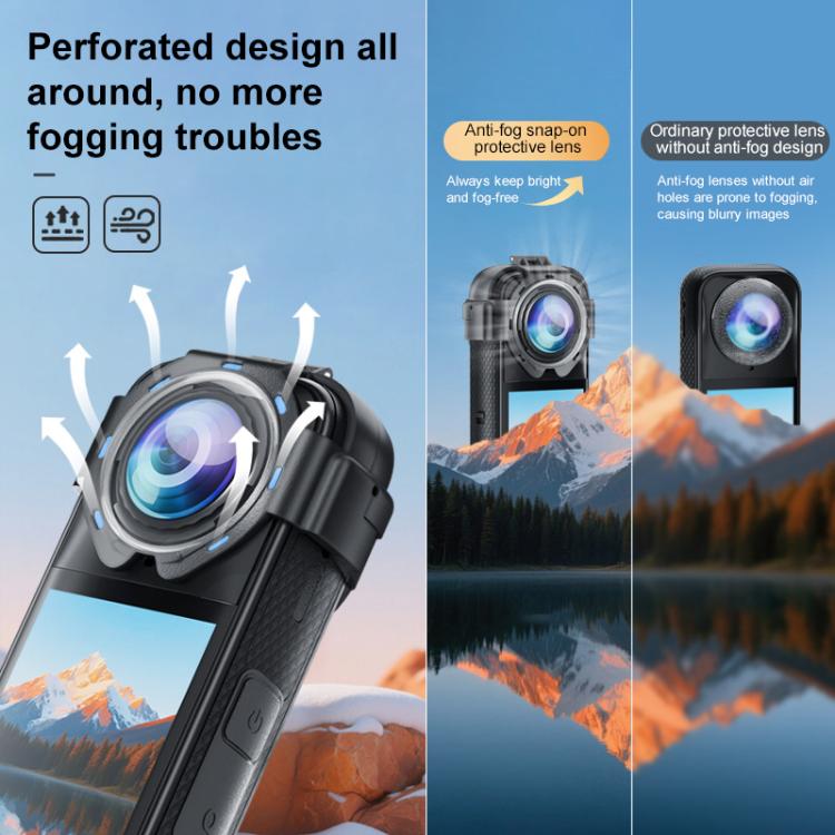 Tapa protectora de cristal templado óptico PULUZ para Insta360 X5, For Insta360 X5