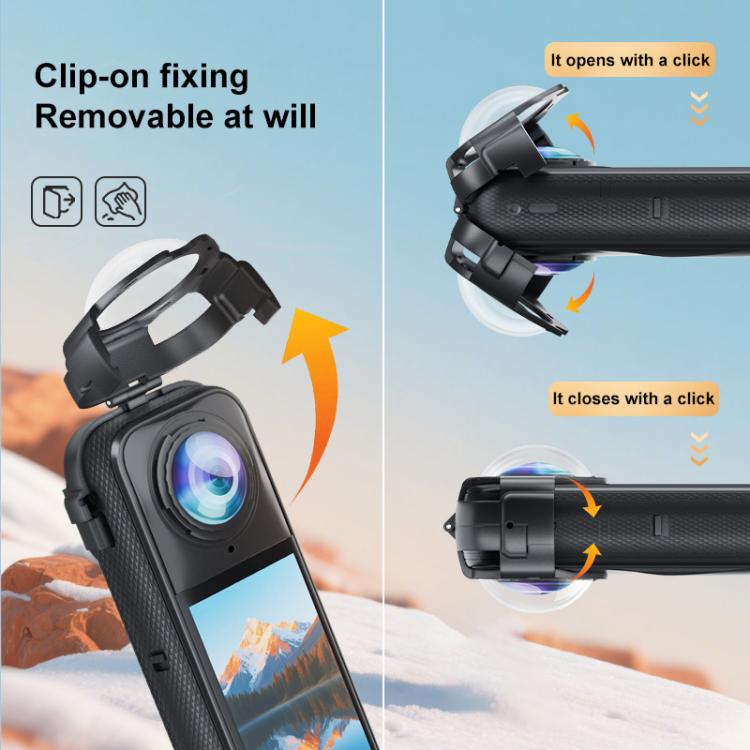 Tapa protectora de cristal templado óptico PULUZ para Insta360 X5, For Insta360 X5