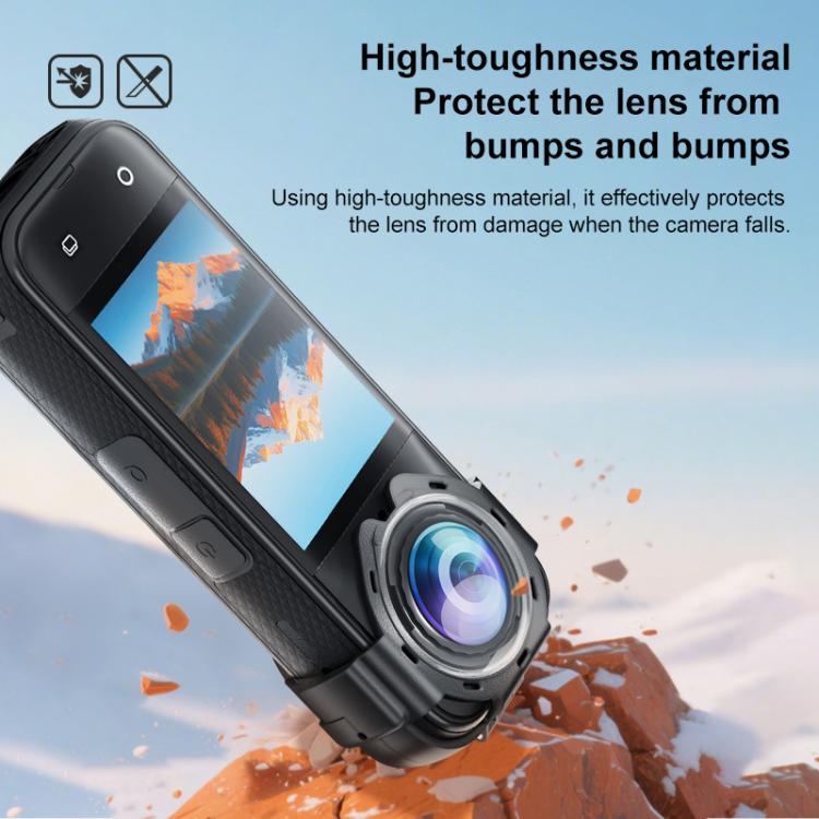 Tapa protectora de cristal templado óptico PULUZ para Insta360 X5, For Insta360 X5