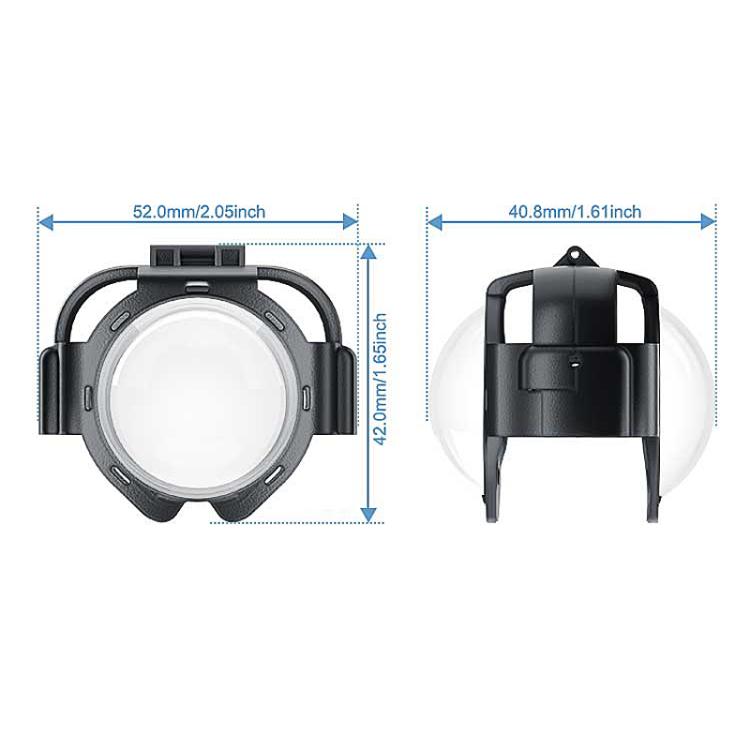 Tapa protectora de cristal templado óptico PULUZ para Insta360 X5, For Insta360 X5