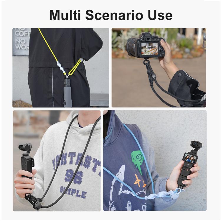 Cordón deportivo PULUZ largo y ajustable para cámara OSMO Pocket 3 / Insta360 X4.