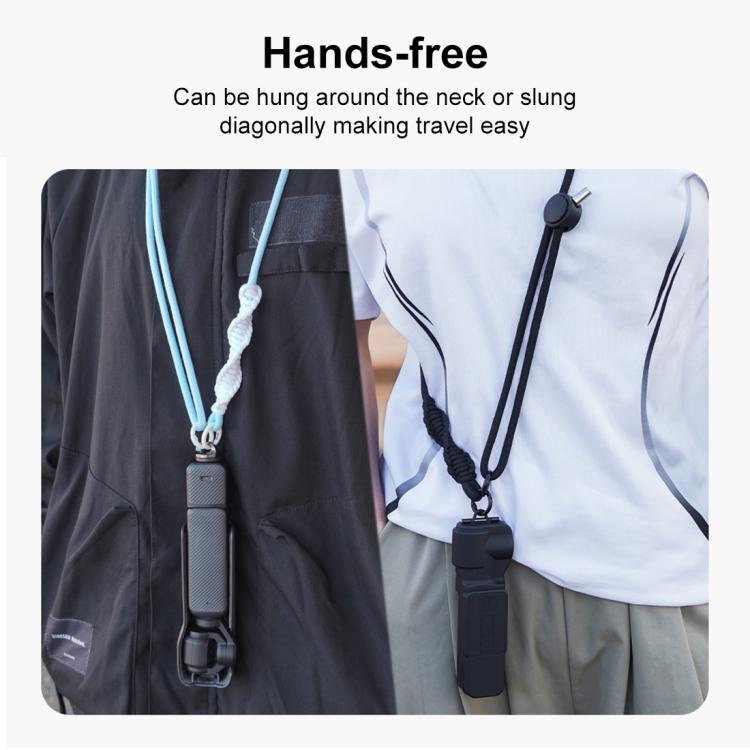 Cordón deportivo PULUZ largo y ajustable para cámara OSMO Pocket 3 / Insta360 X4.