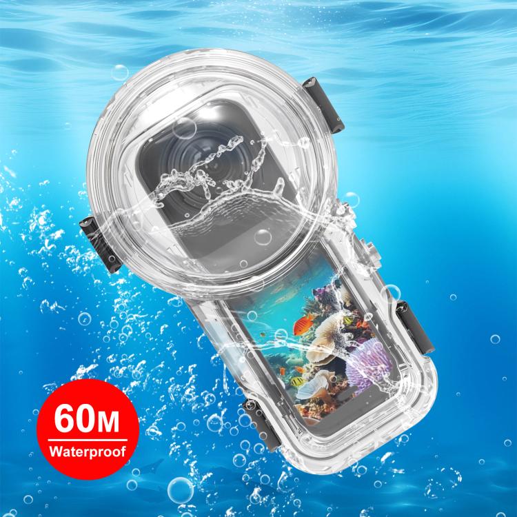 Estuche de buceo sellado e impermeable PULUZ de liberación rápida para Insta360 X5, resistente al agua hasta 60 m., Quick Release Diving Case