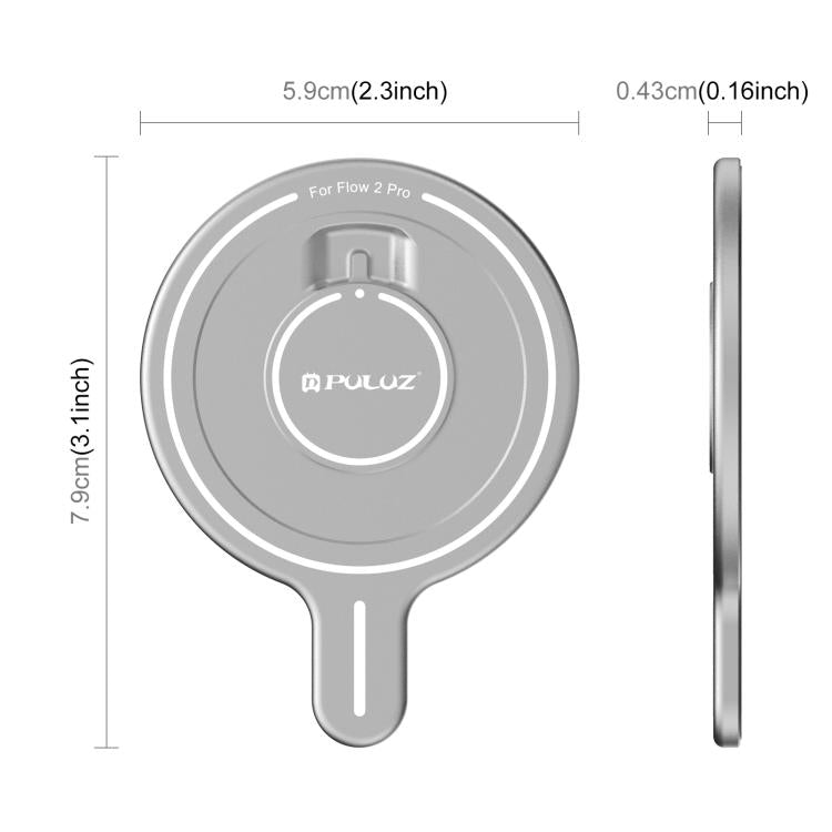 Adaptador de soporte magnético para teléfono PULUZ para Insta360 Flow 2 Pro