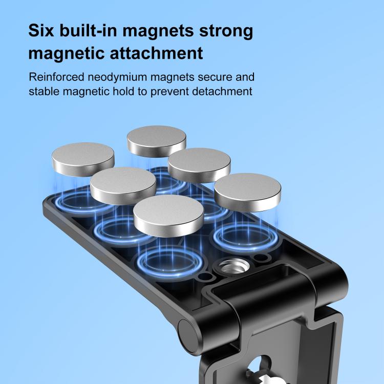 Soporte magnético plegable PULUZ con base en forma de L para Insta360 X4 / X5 / DJI Pocket 3, For Insta360 X4 / X5 / DJI Pocket 3