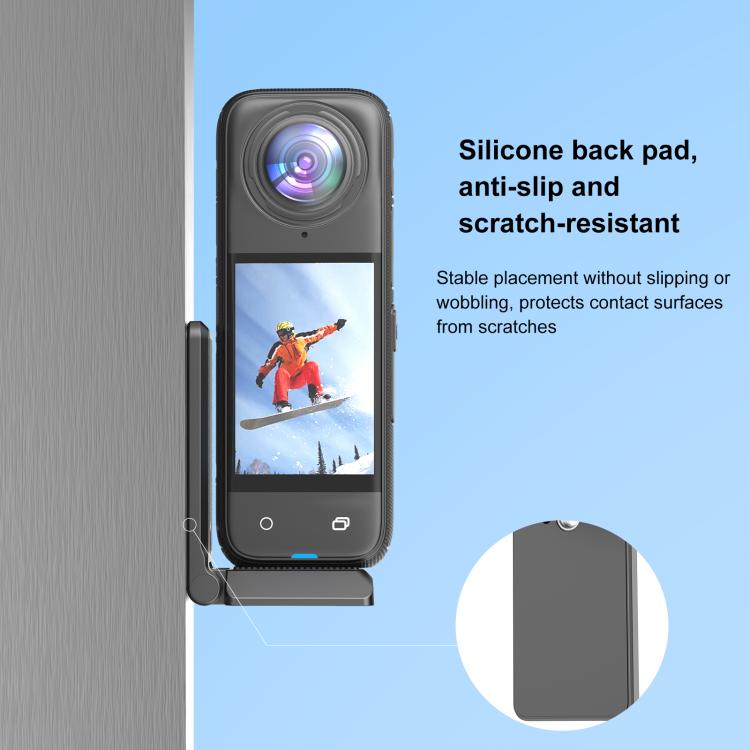 Soporte magnético plegable PULUZ con base en forma de L para Insta360 X4 / X5 / DJI Pocket 3, For Insta360 X4 / X5 / DJI Pocket 3