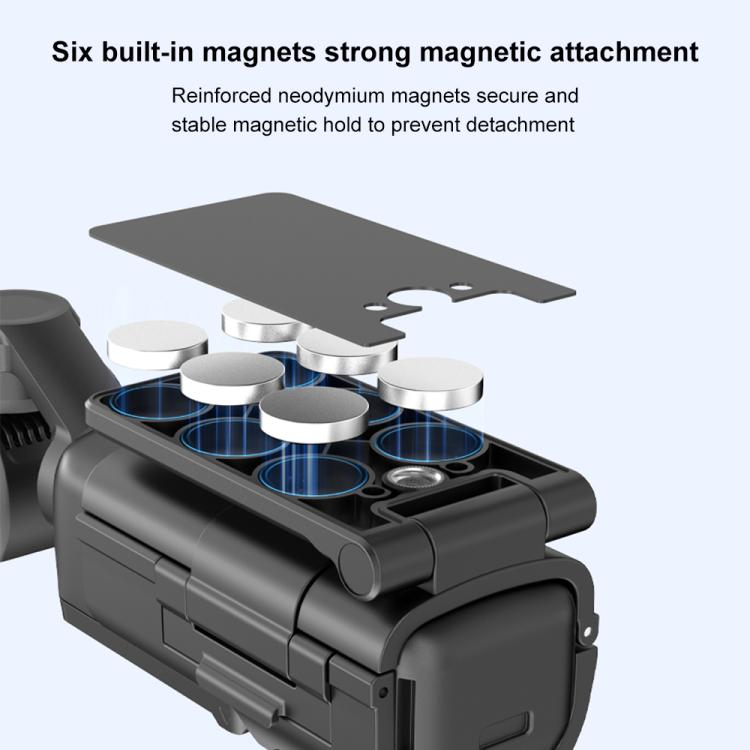 Soporte de base magnética plegable PULUZ para DJI Osmo Pocket 3, Magnetic Mount Base