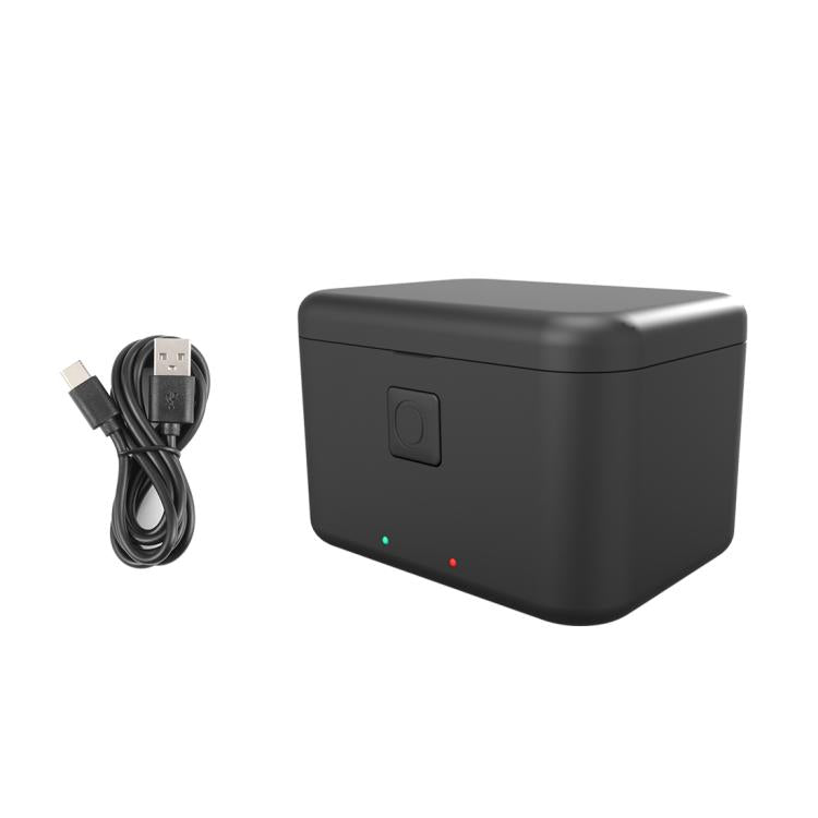 Caja de carga para baterías duales PULUZ para Insta360 X5 y estuche para guardar la batería y la tarjeta de memoria., For Insta360 X5 Batteries Charging Box