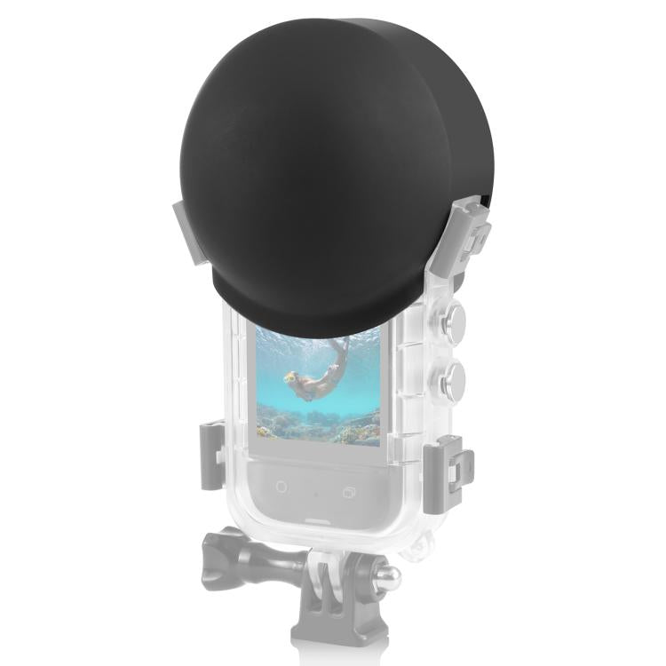 Funda protectora de silicona para lente Insta360 X5 PULUZ Invisible Dive Case Lens Guard, For Insta360 X5