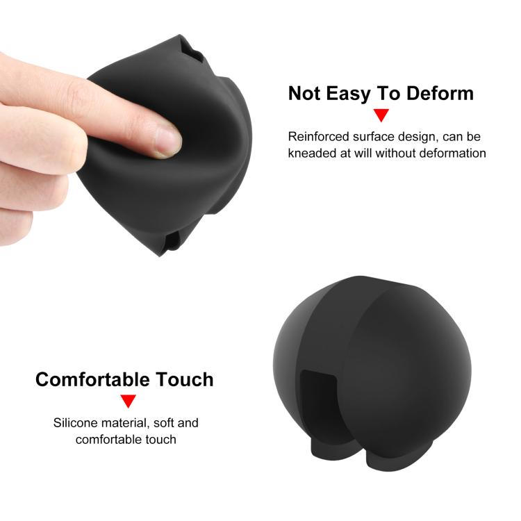 Funda protectora de silicona para lente Insta360 X5 PULUZ Invisible Dive Case Lens Guard, For Insta360 X5