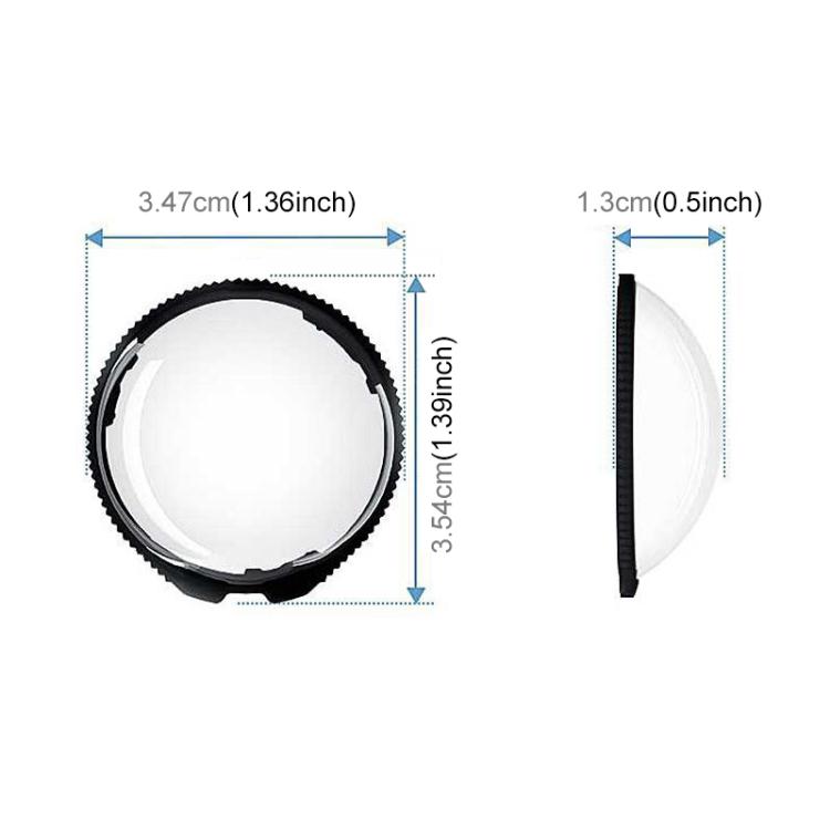 Funda protectora de policarbonato para la lente giratoria PULUZ de Insta360 X5., Rotating PC Lens Guard