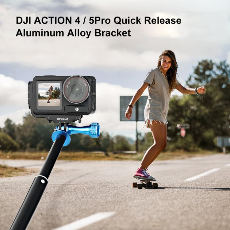 Soporte magnético en L de metal de liberación rápida para disparo vertical y horizontal PULUZ para DJI Osmo Action 5 Pro / 4 / 3, For DJI Osmo Action 5 Pro / 4
