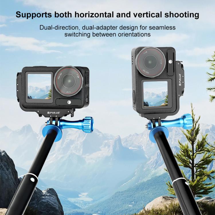 Soporte magnético en L de metal de liberación rápida para disparo vertical y horizontal PULUZ para DJI Osmo Action 5 Pro / 4 / 3, For DJI Osmo Action 5 Pro / 4