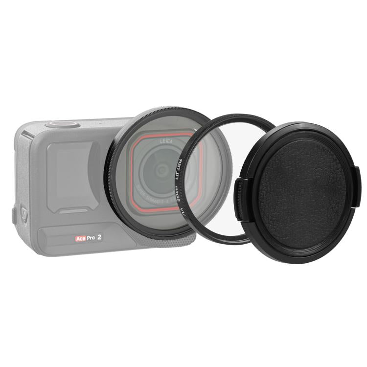 Adaptador de filtro de lente UV PULUZ de 52 mm con tapa para lente para Insta360 Ace Pro 2, For Insta360 Ace Pro 2 Filter Adapter Ring