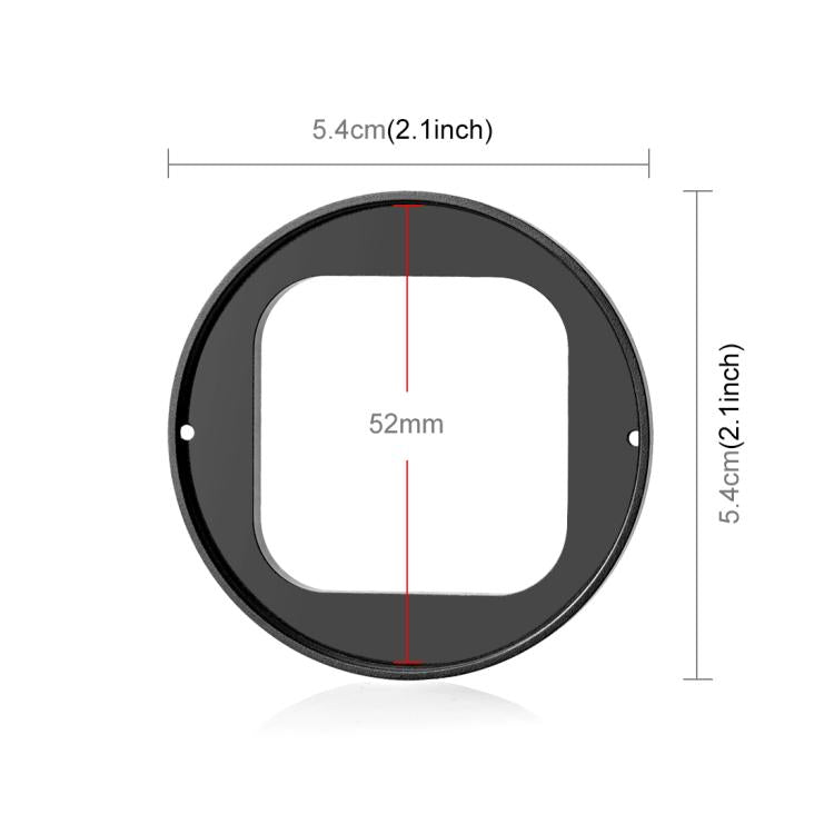 Adaptador de filtro de lente UV PULUZ de 52 mm con tapa para lente para Insta360 Ace Pro 2, For Insta360 Ace Pro 2 Filter Adapter Ring
