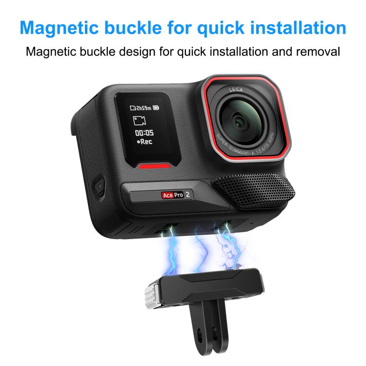 Soporte de base magnética de liberación rápida PULUZ para Insta360 X5 / Ace / Ace Pro